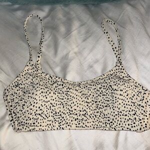 Cream color, polkadot bikini